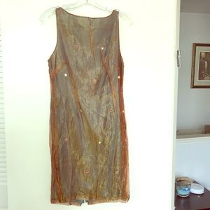 Iridescent multicolored dress